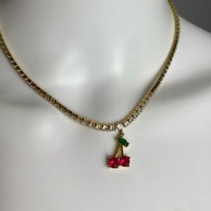 Hey Maeve Tennis Necklace 18K gold-plated cubic zirconia